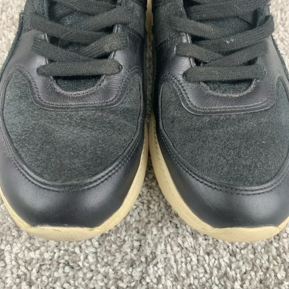 Everlane The Trainer Leather Sneakers Womens Size 11 Black Athletic Shoes